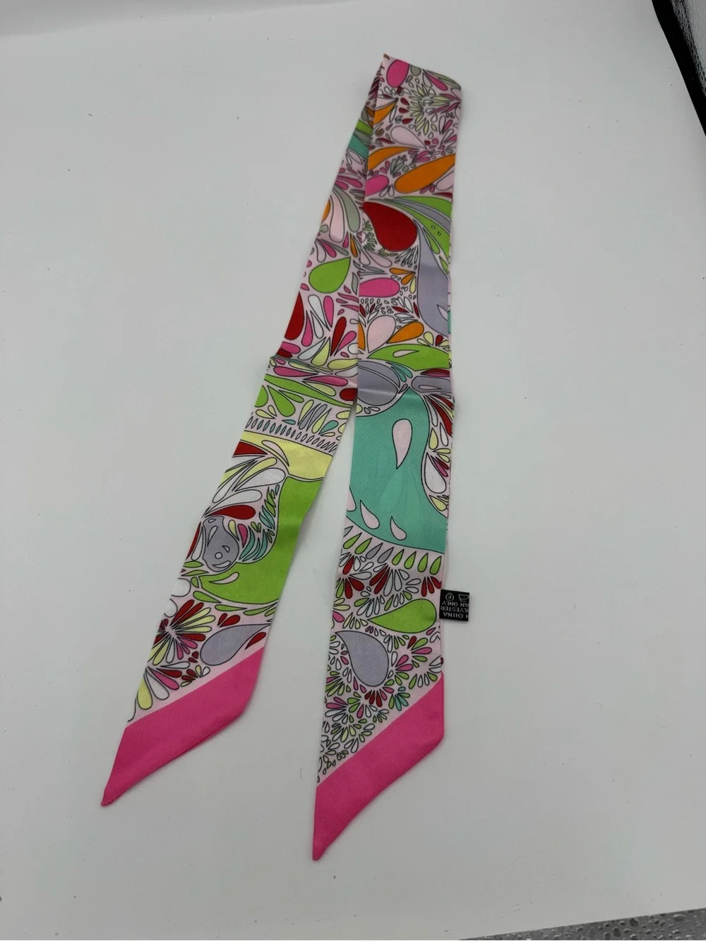 Arrival lady paisley printed small scarf for bag or neck
